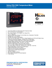 Thumbnail of document Manual - PD2-7000 Helios Temperature Meter